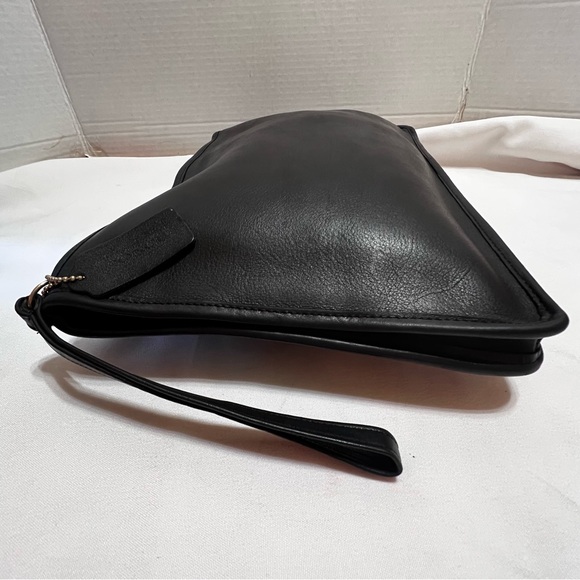 Coach Vintage 5949 File Clutch Bag- Made in New York City, USA - Black Leather - Picture 6 of 12